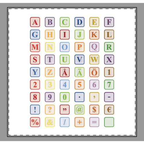 Couverture à blocs alphabet