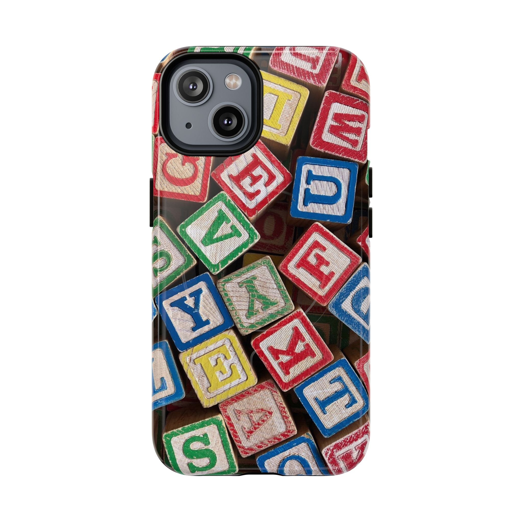 Vintage Alphabet Blocks Phone Case | Tough Magnetic Case