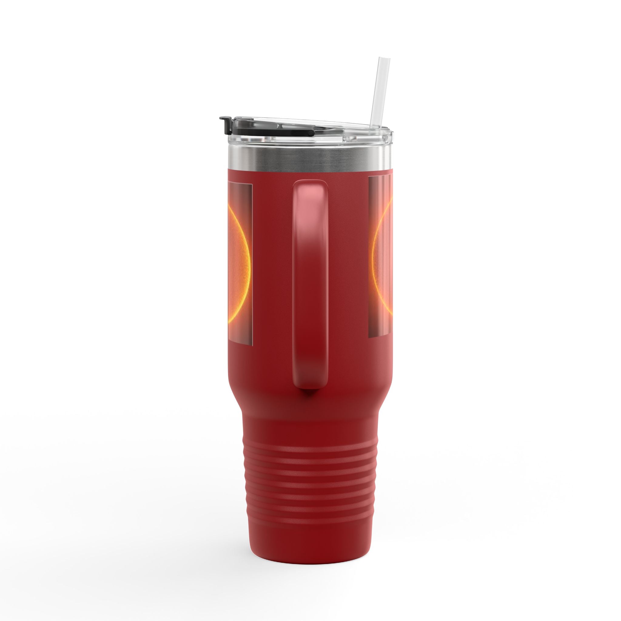Glowing Solar Disc Travel Mug | 40oz Insulated Tumbler