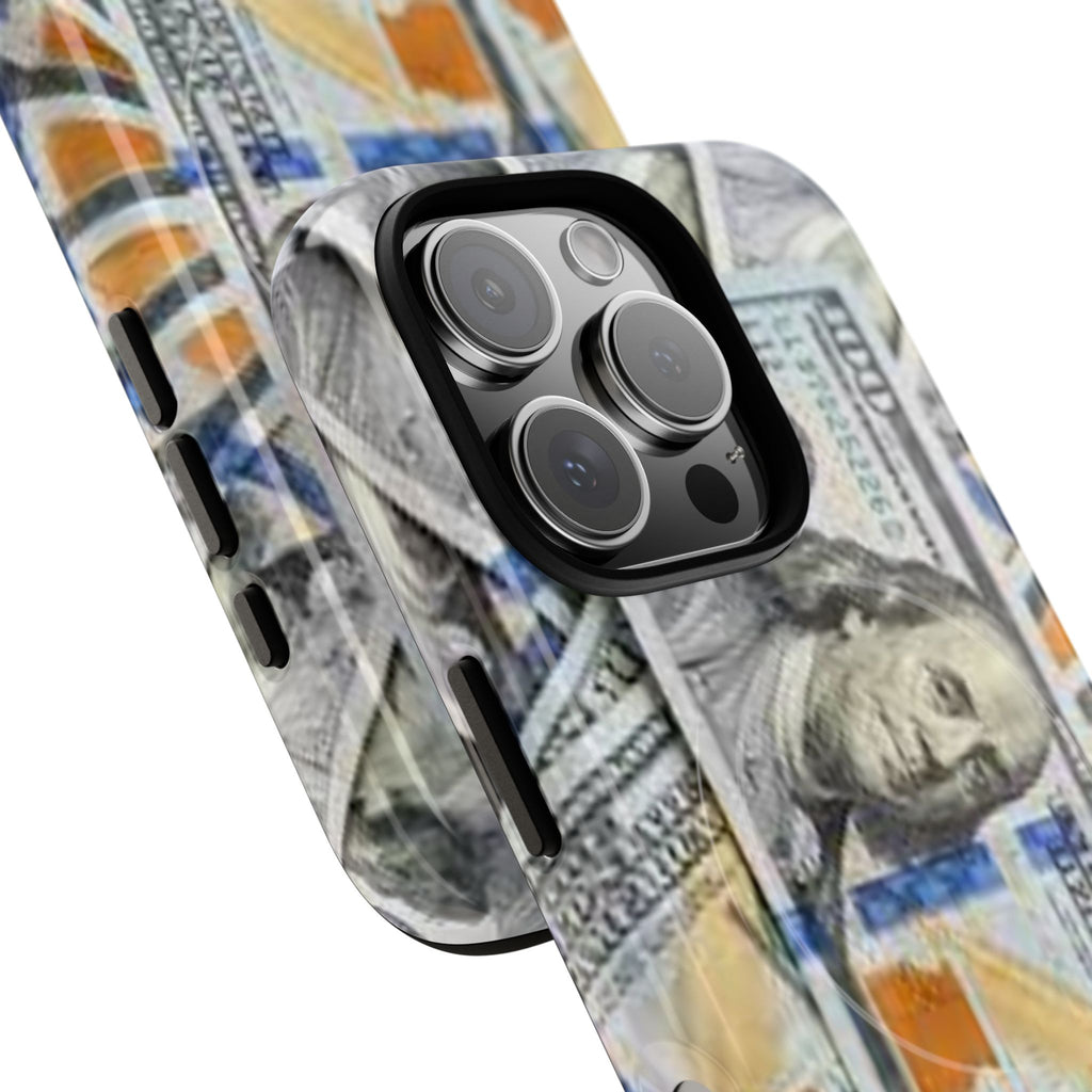 Hundred Dollar Bills Phone Case | Tough Magnetic Case, Money Pattern