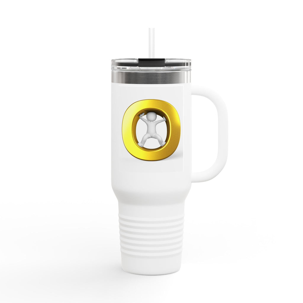 Gold Letter O Illustration 40oz Tumbler | Insulated Travel Mug