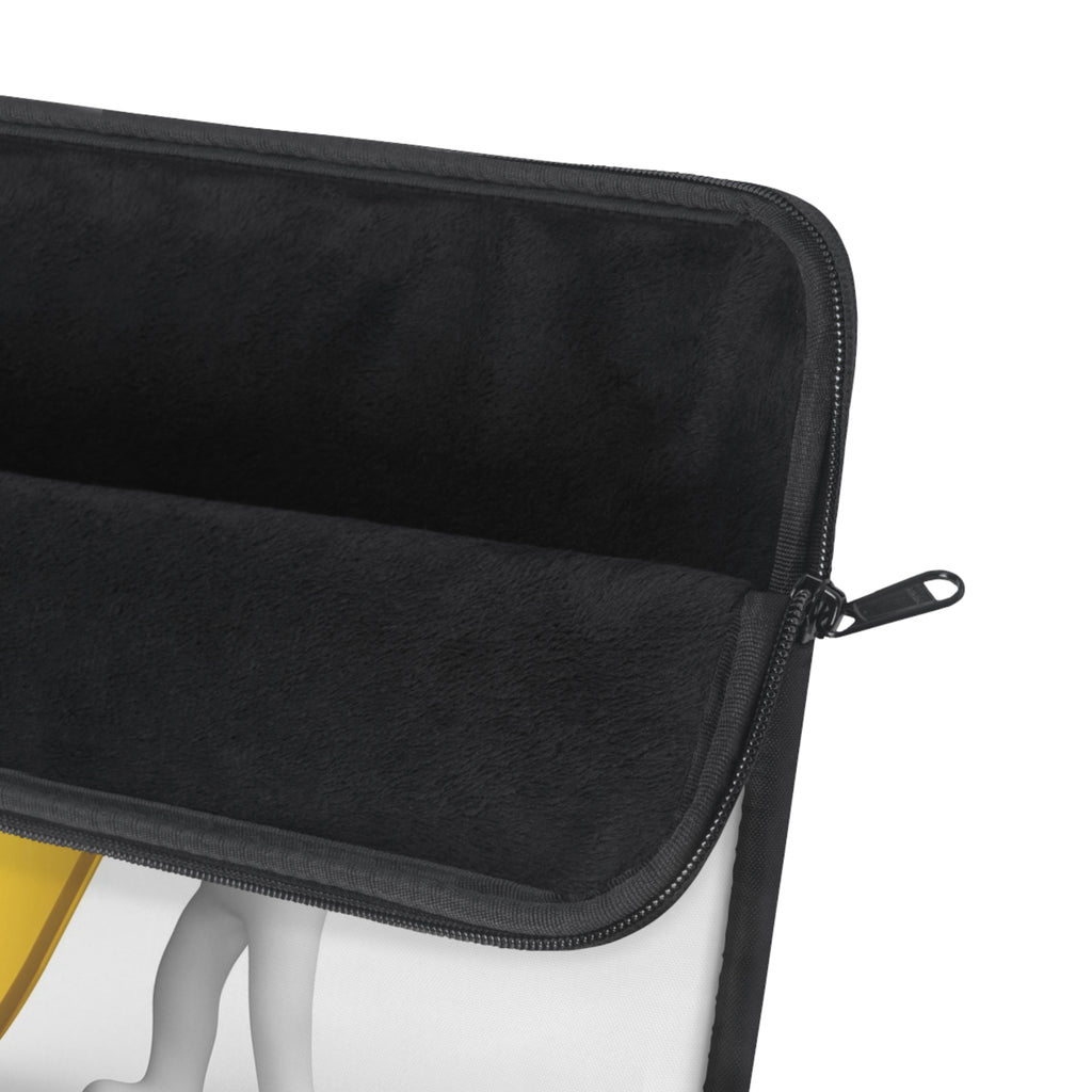 Yellow Letter Y Monogram Laptop Sleeve | 3D Character Initial Design