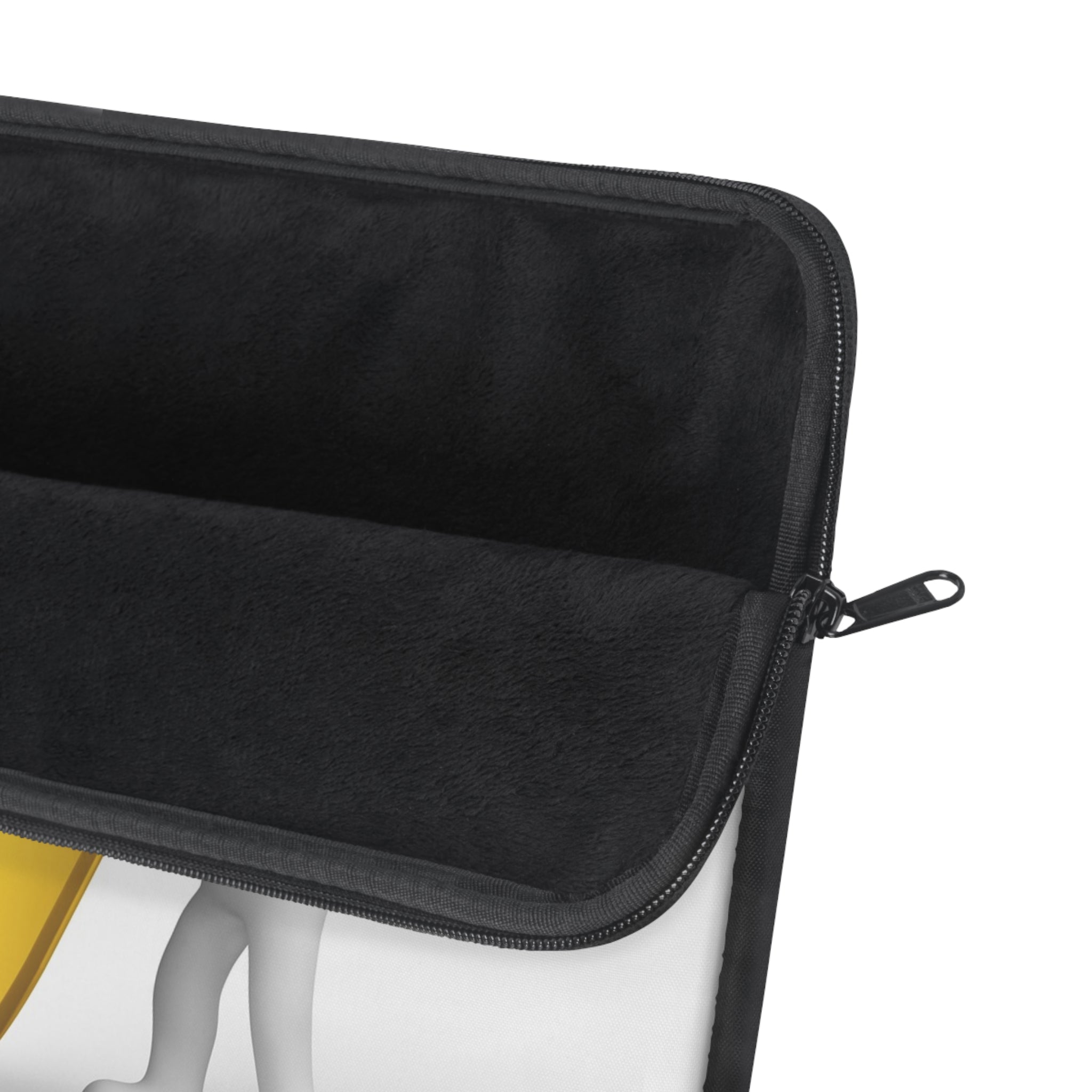 Yellow Letter Y Monogram Laptop Sleeve | 3D Character Initial Design