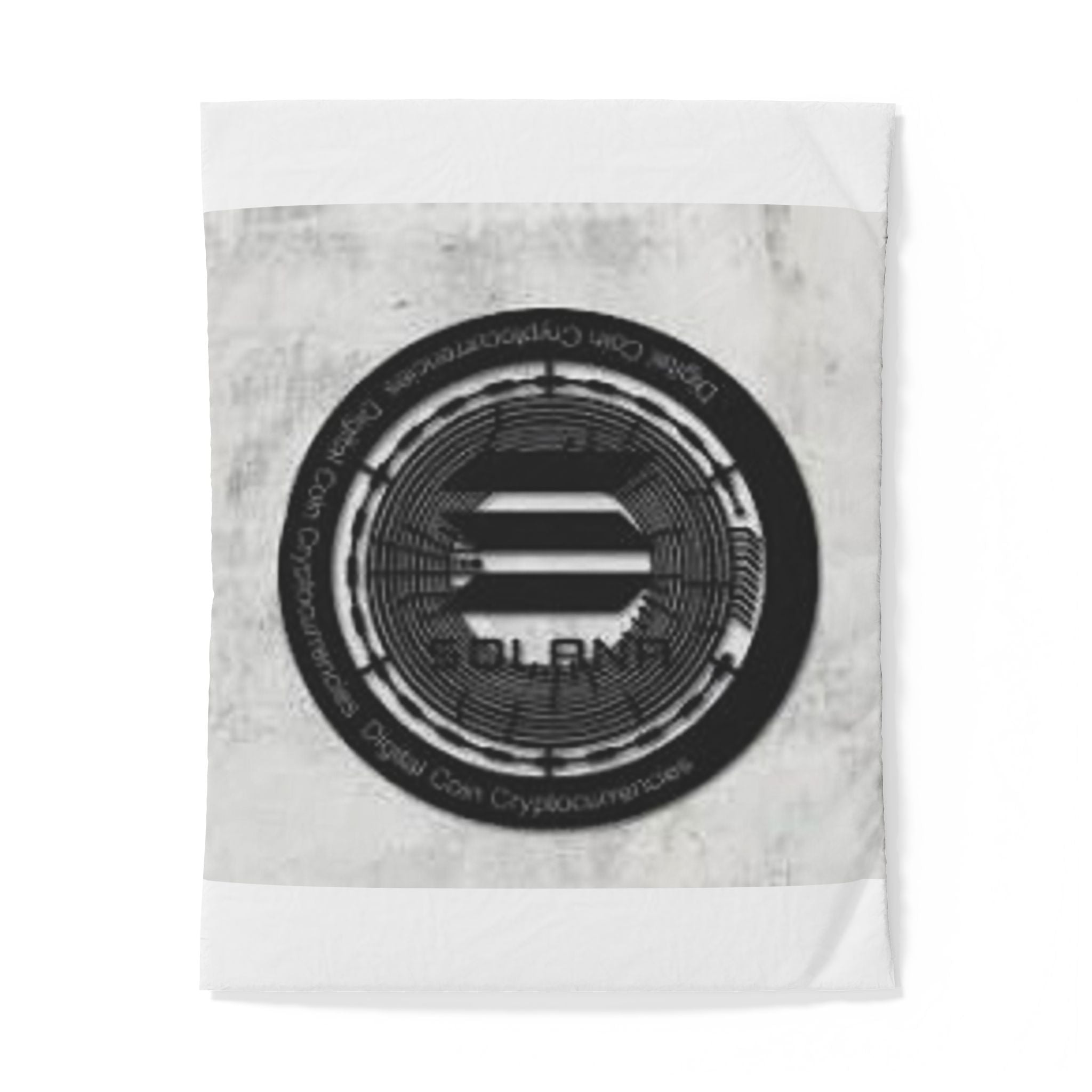 Solana Coin Logo Cotton Duvet Cover | Cryptocurrency Crypto Bedding