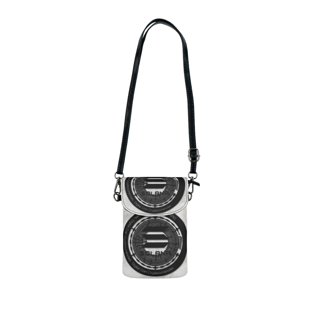 Solana Cryptocurrency Illustration Small Cell Phone Wallet | Crossbody Phone Pouch