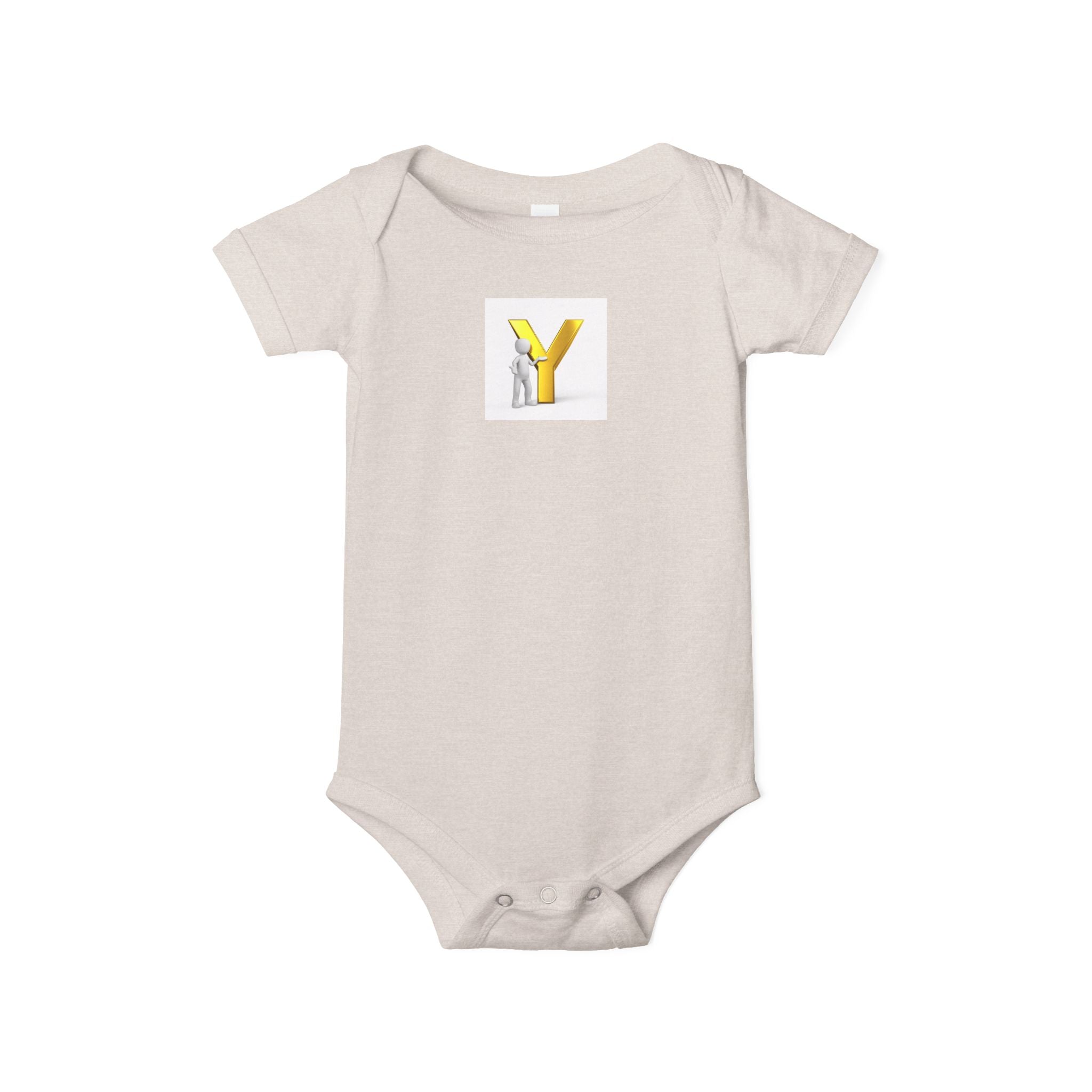 Body Bébé Jaune Lettre Y | Monogramme Body Bébé