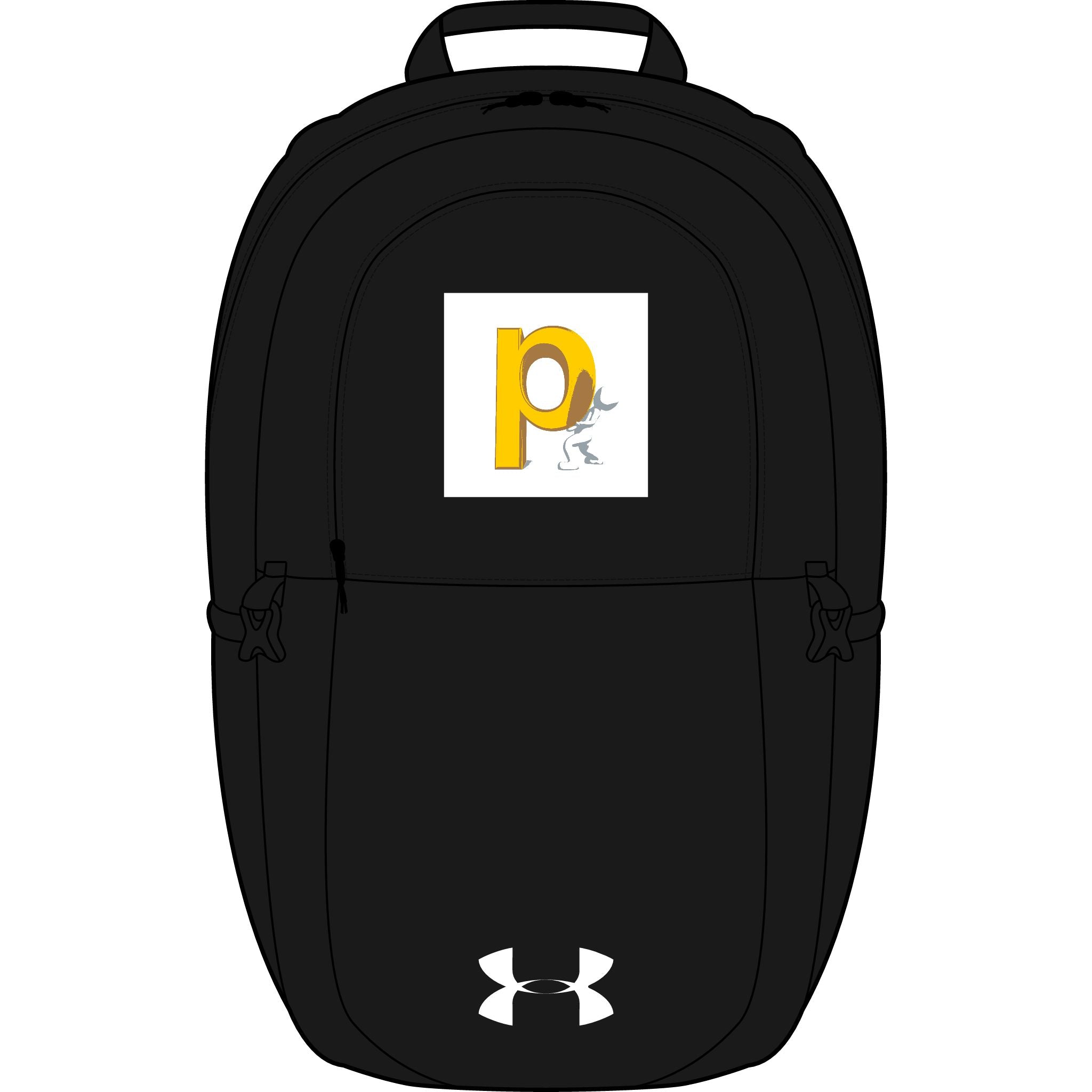 Yellow P Bee Logo Backpack | Embroidered Under Armour All Sport