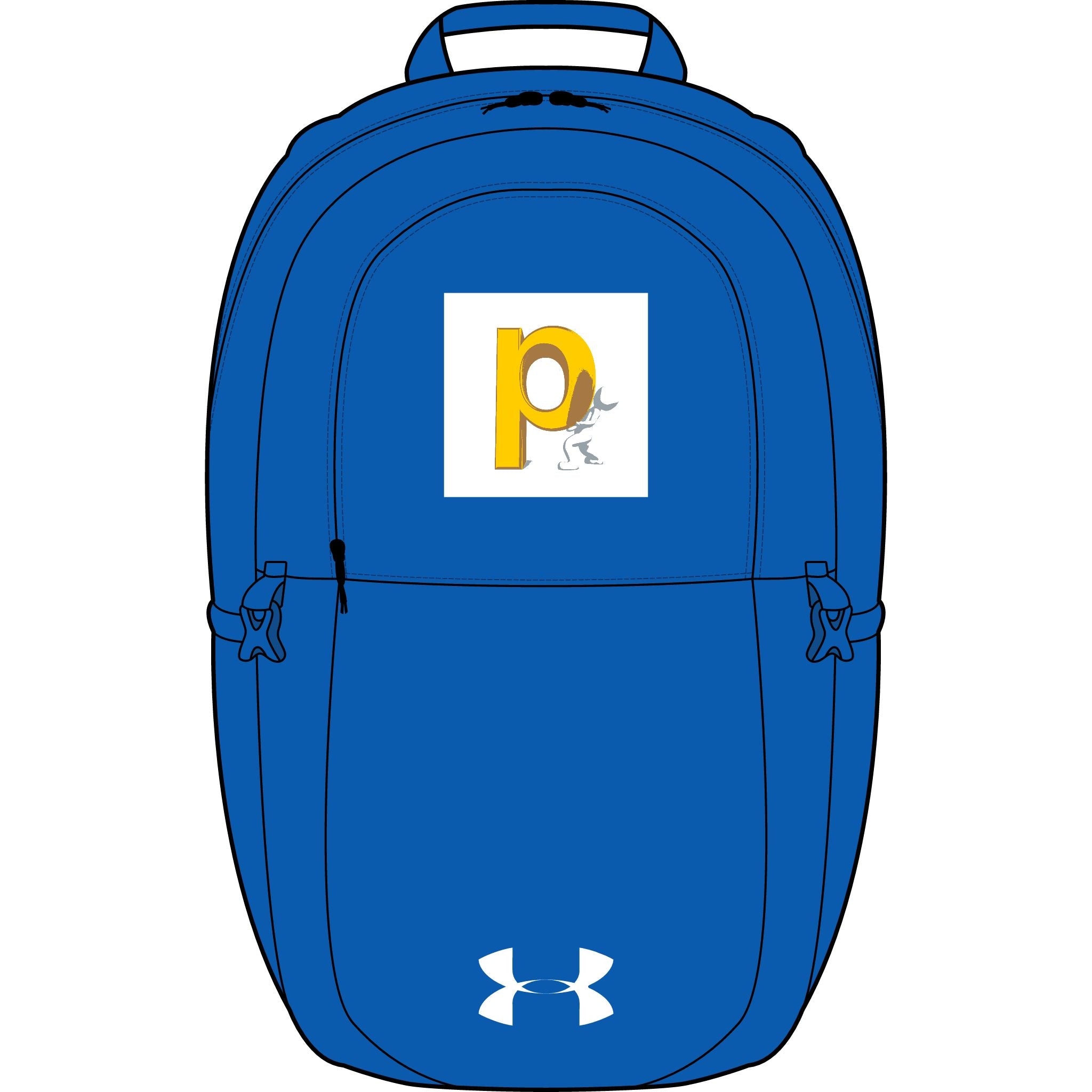 Gelber P Bienen-Logo-Rucksack | Bestickt Under Armour All Sport
