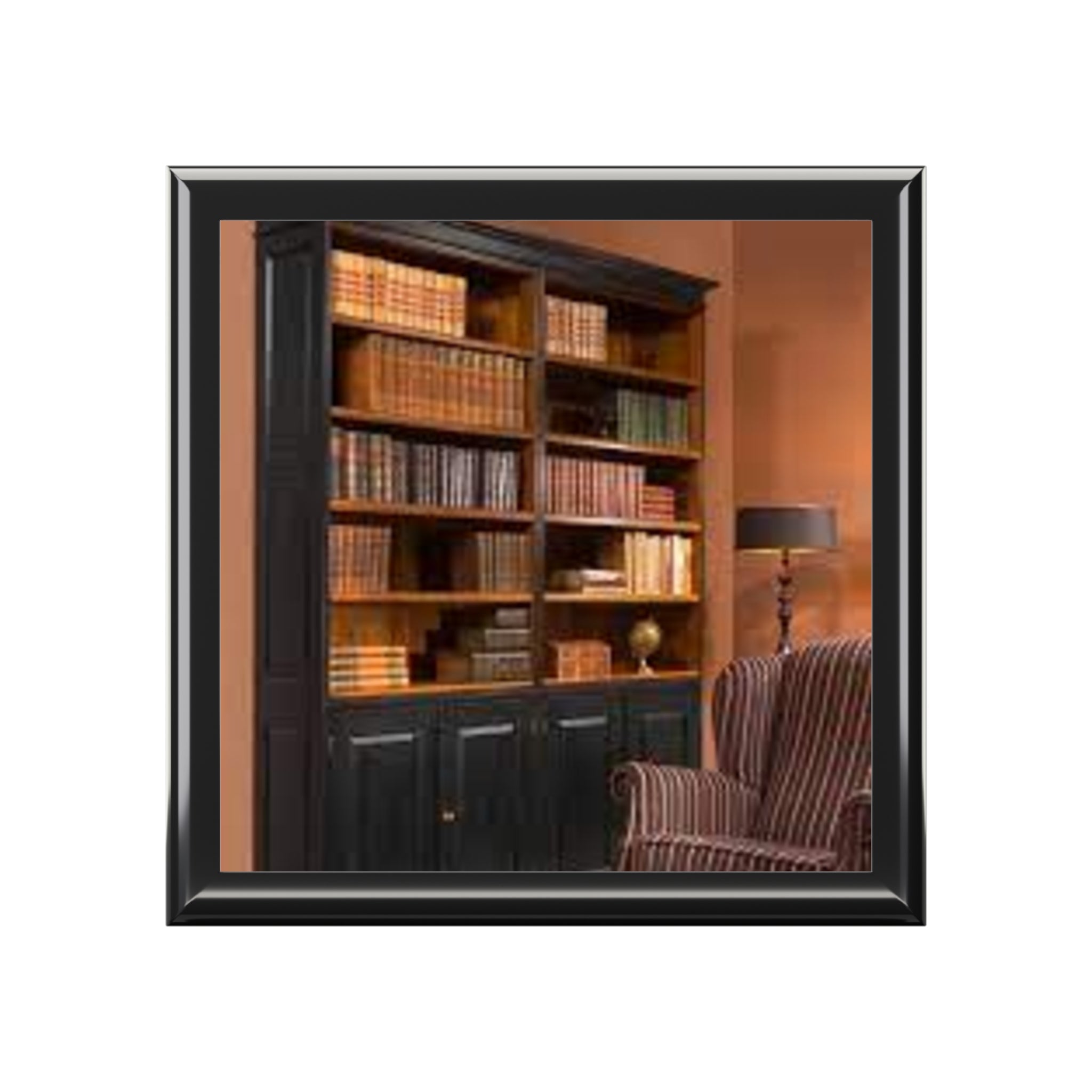 Vintage Library Bookshelf Jewelry Box | Book Lover Keepsake Box