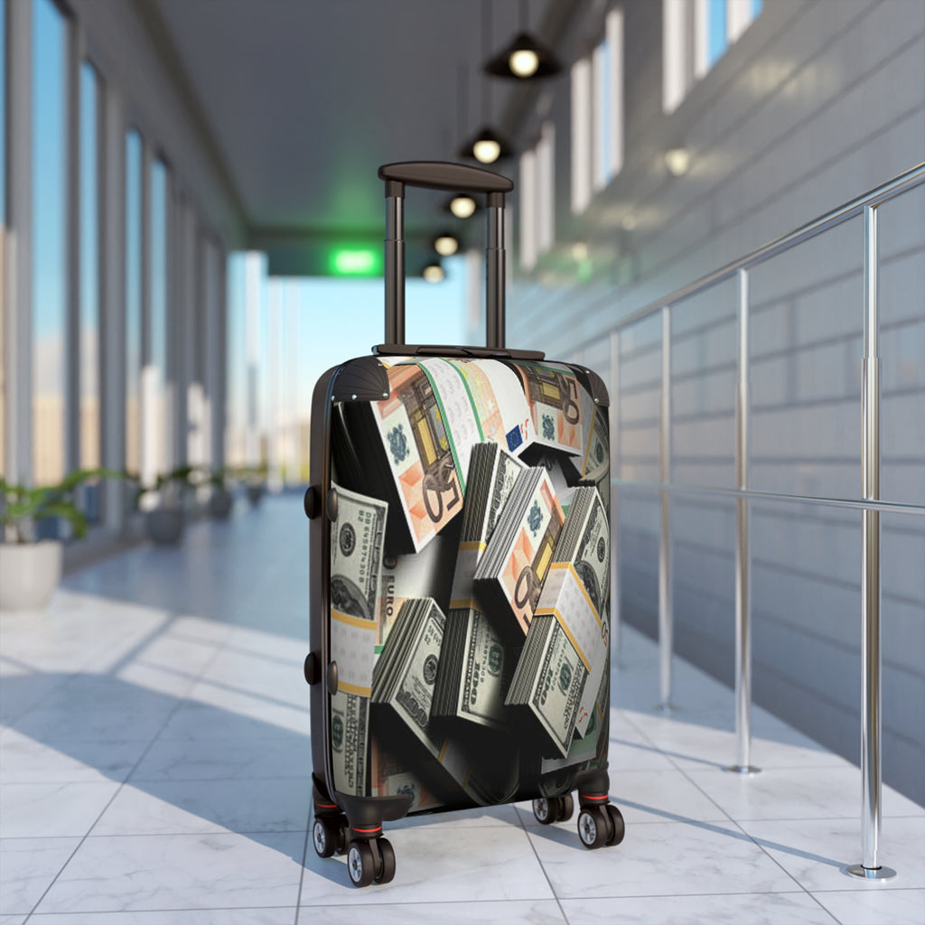Stacks of Cash Suitcase | Money Print Luggage