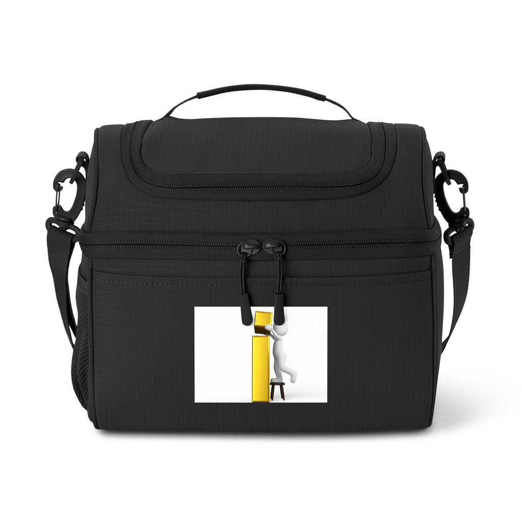 Yellow Letter i Cooler Bag | Insulated Lunch Tote