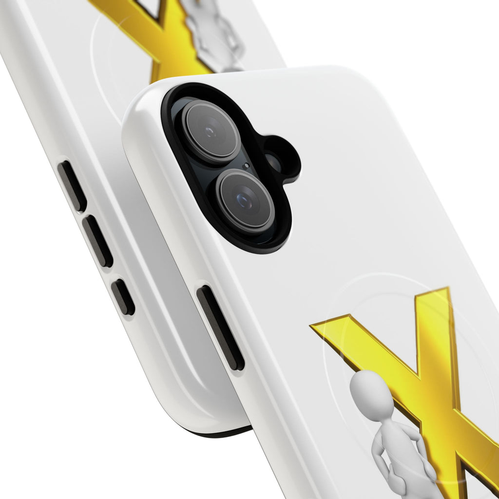 3D Figure with Gold X phone case | Magnetic Tough Case