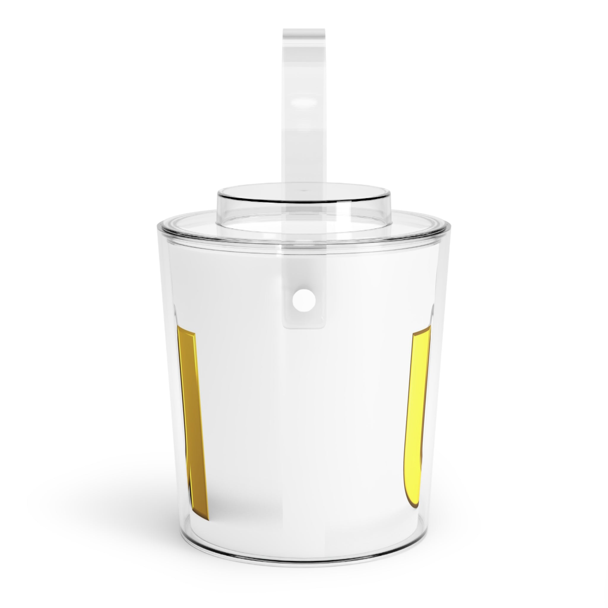 3D Gold Letter U Graphic Ice Bucket