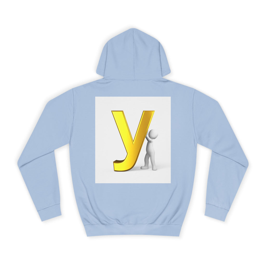 Yellow 3D Letter Y hoodie | Letterman Monogram Initial Sweatshirt