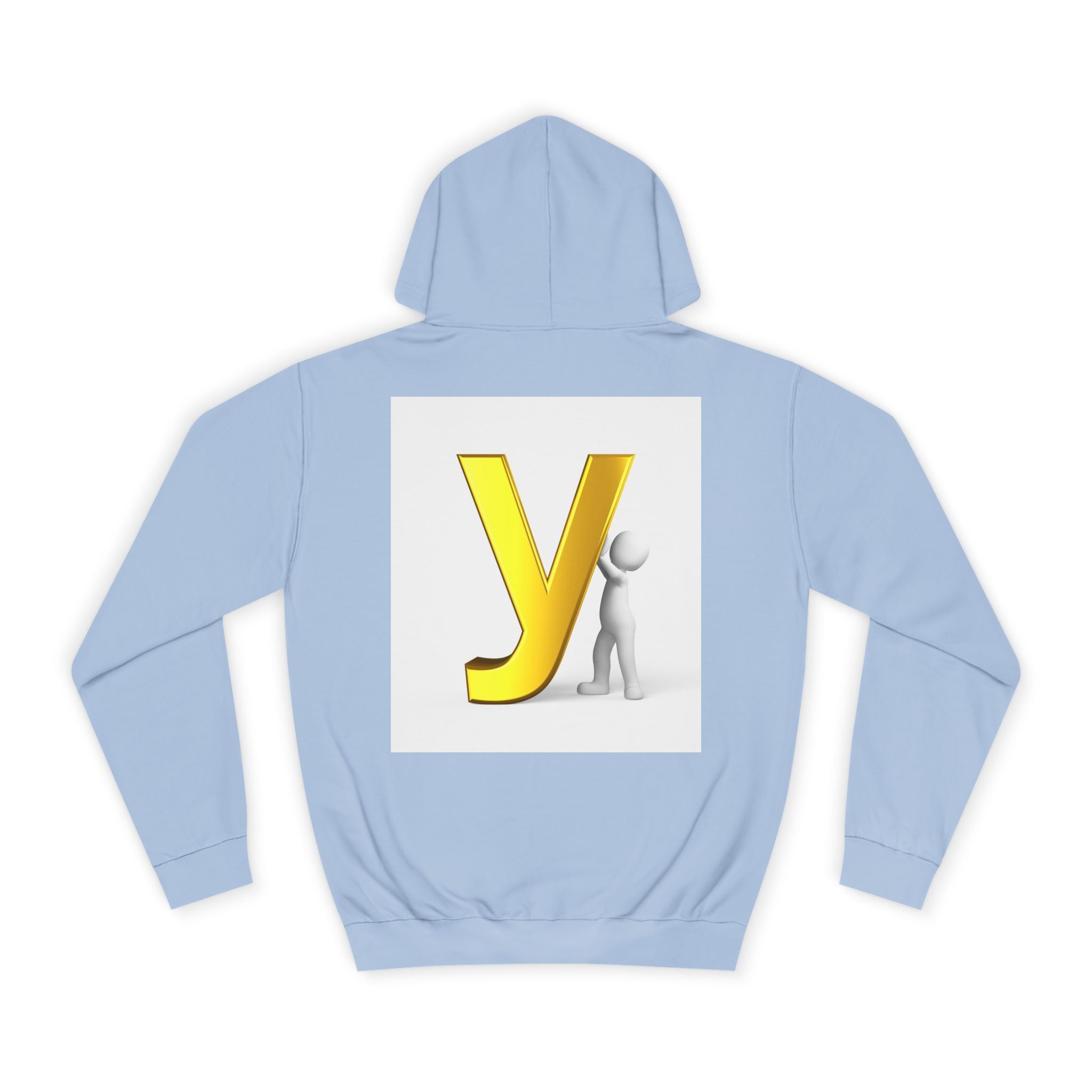 Yellow 3D Letter Y hoodie | Letterman Monogram Initial Sweatshirt