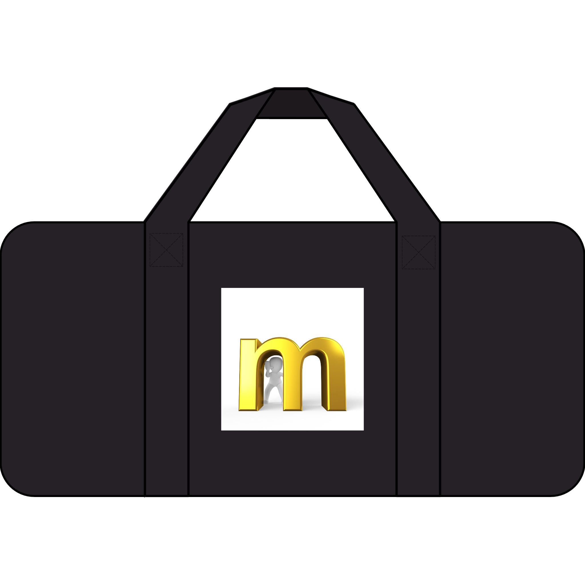 Gold M Logo Tripper Duffel Bag | Checkered or Camo Straps