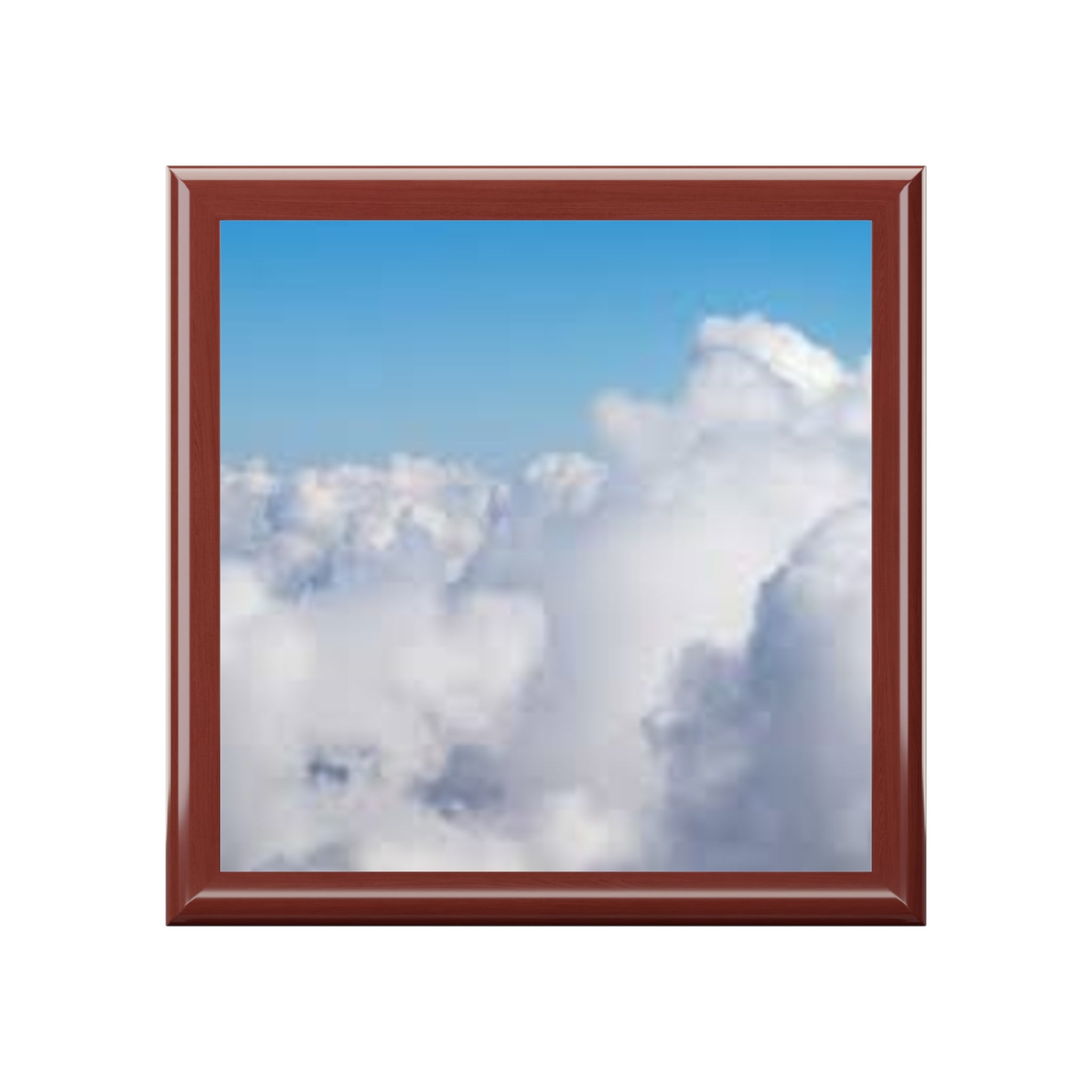 Boîte à bijoux Nuages Ciel Bleu | Boîte à souvenirs Paysage nuageux