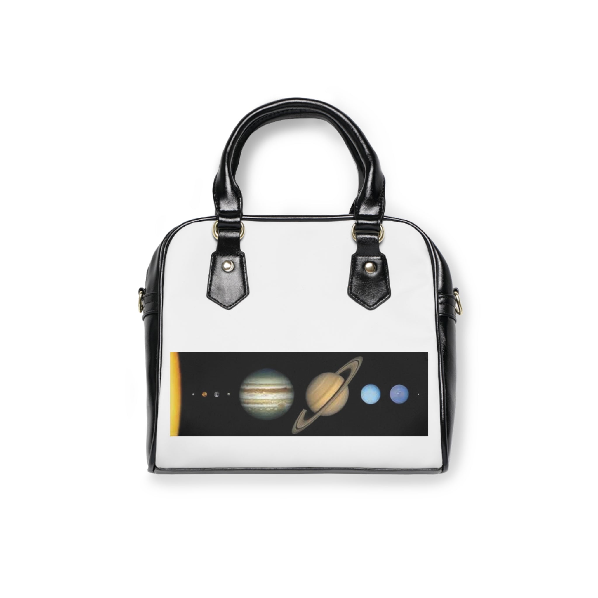 Solar System Planets Shoulder Handbag | Planetary Graphic, Space Theme