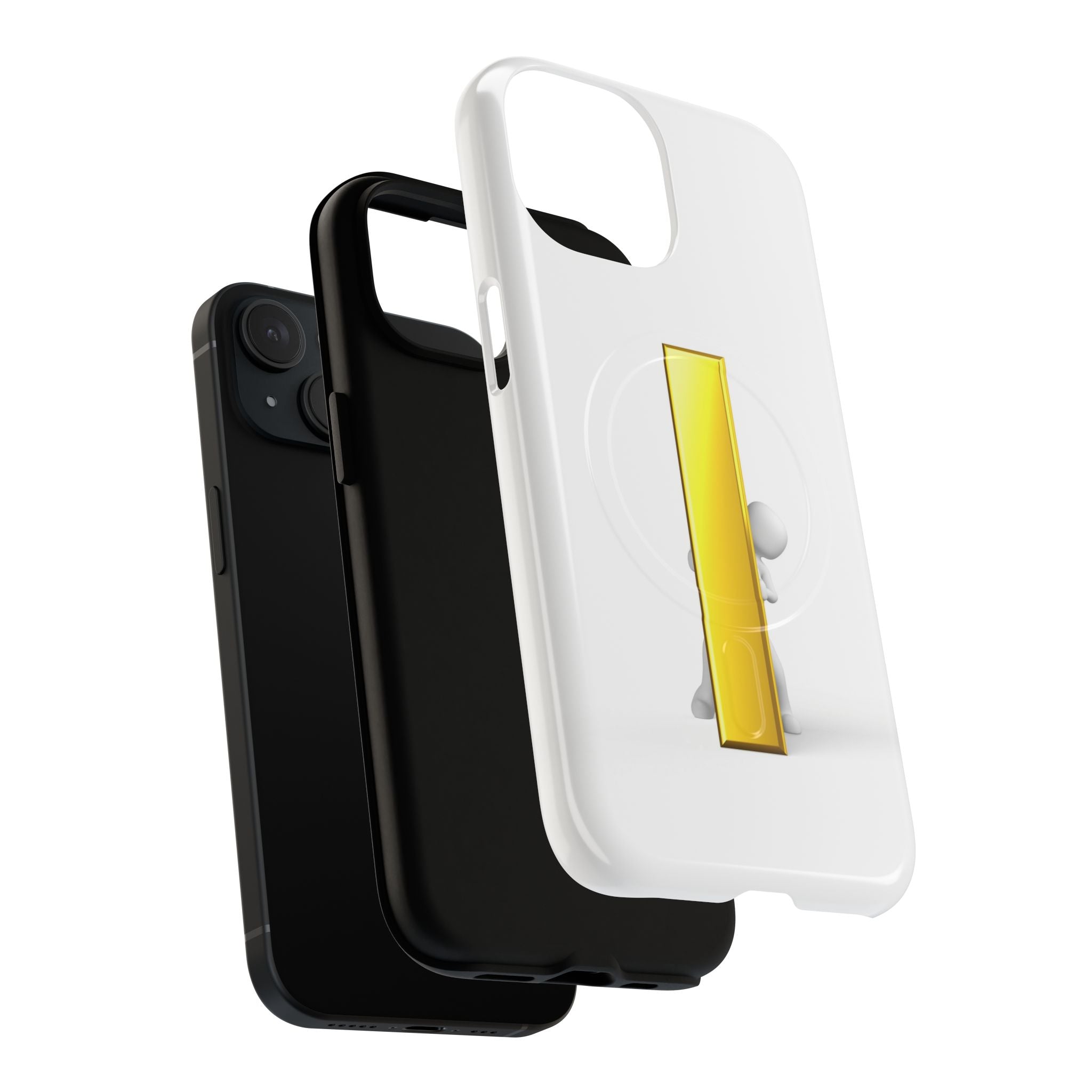Yellow Gold Letter i 3D Figure phone case | Tough Magnetic Case