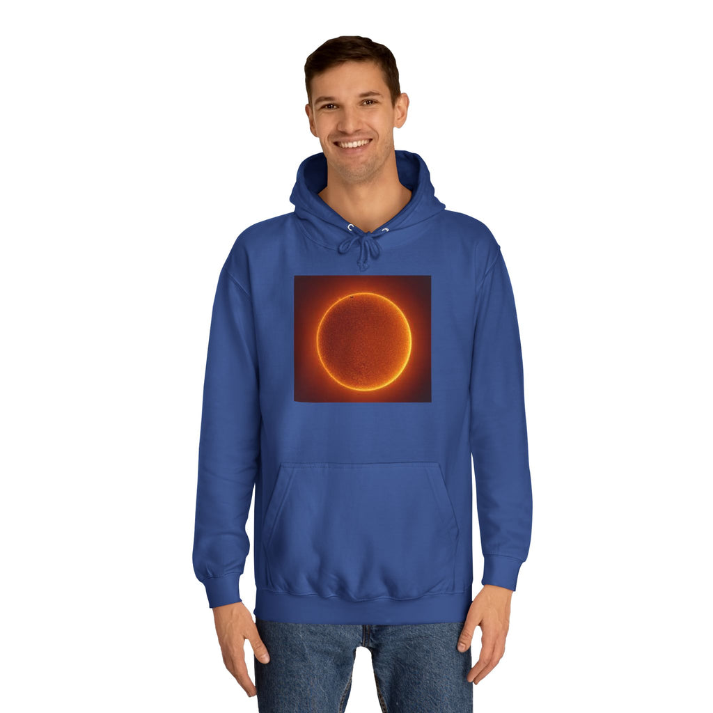 Fiery Solar Ring Hoodie | Sun Eclipse Graphic, Space Astronomy Sweatshirt