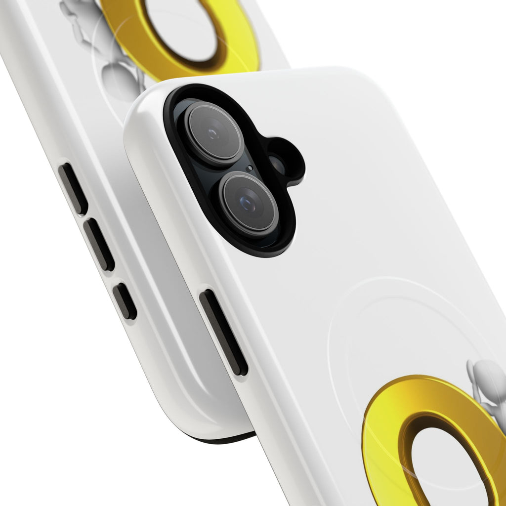 3D Gold Letter O Character phone case | Tough Magnetic Case, magnetic compatible