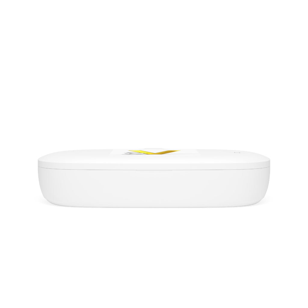 Gold Letter V Logo UV Phone Sanitizer and Wireless Charging Pad