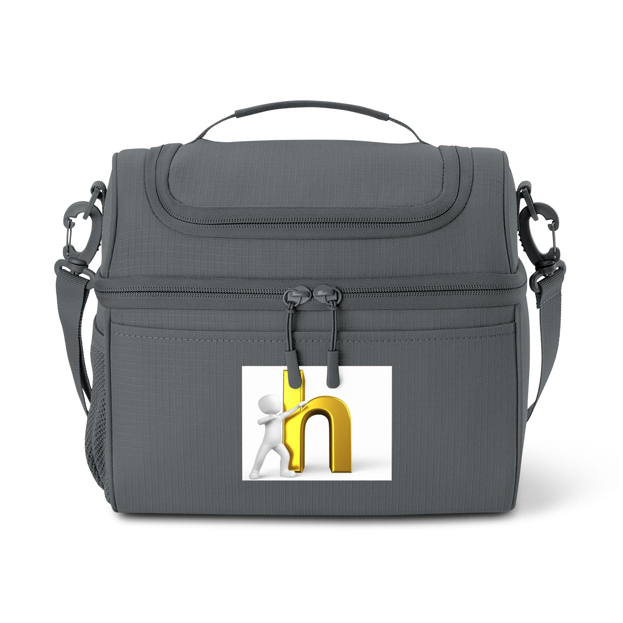 Gold Letter H Logo Cooler Bag | Personalized Initial Lunch Cooler
