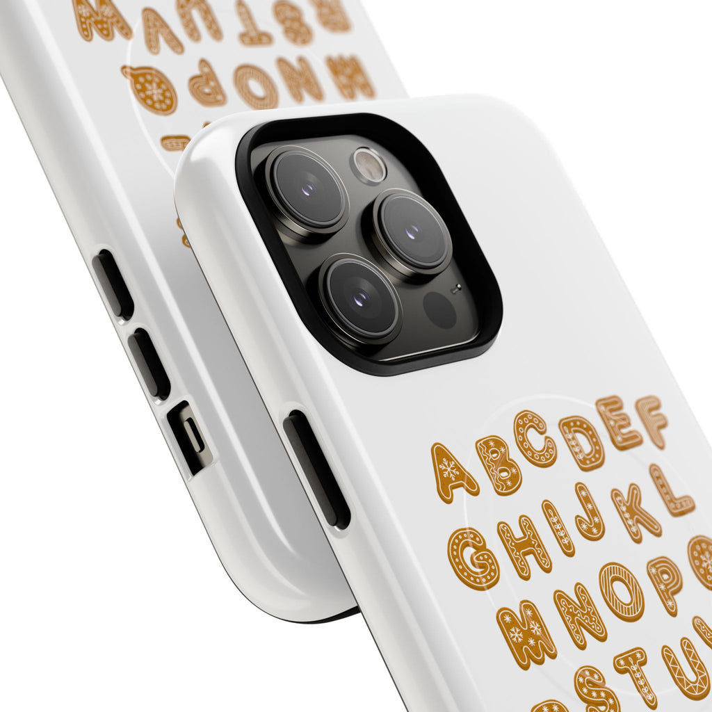 Cookie Alphabet Phone Case | Tough Magnetic Case, Cute Lettering