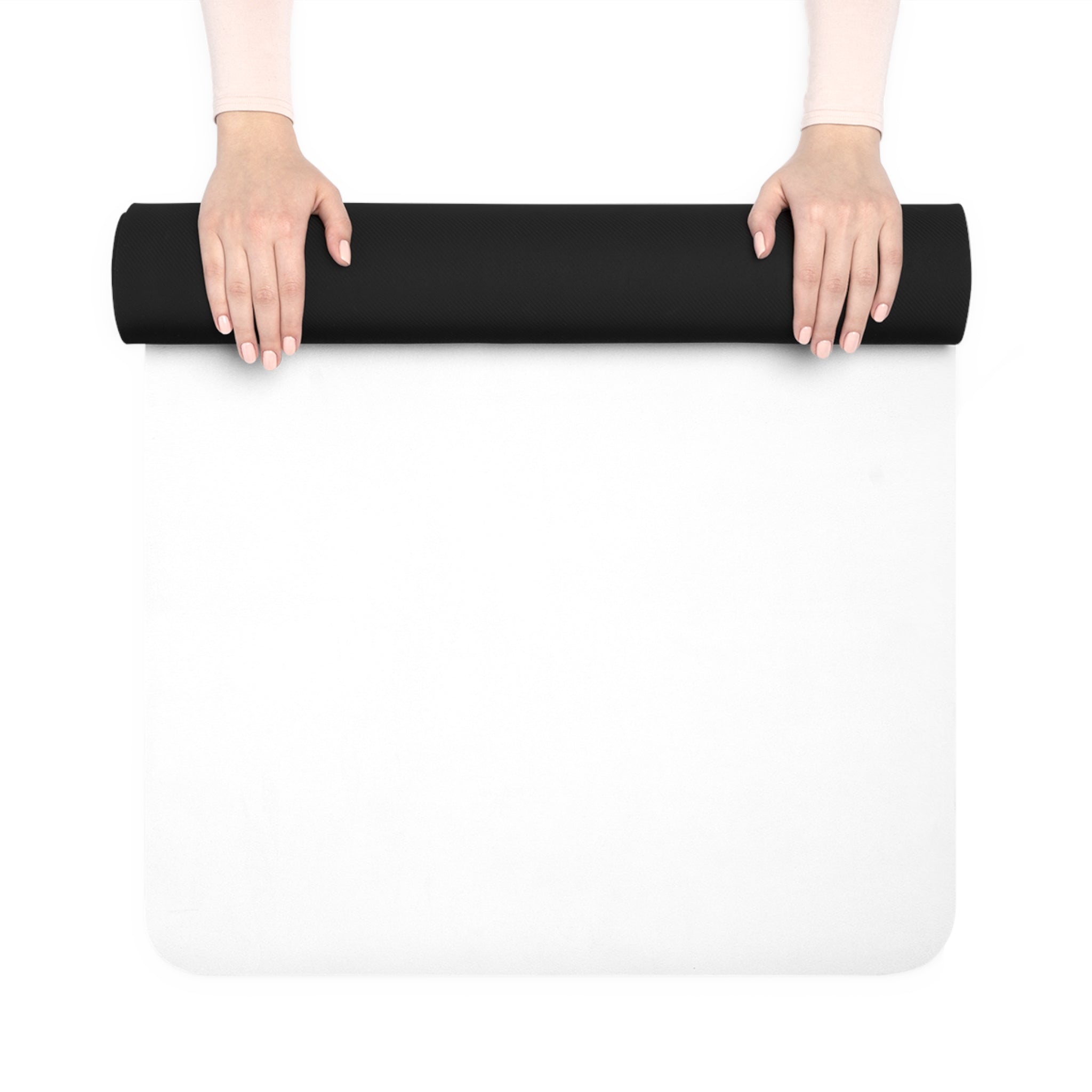 Gold Letter J Initial Rubber Yoga Mat | Monogram Alphabet Fitness Mat