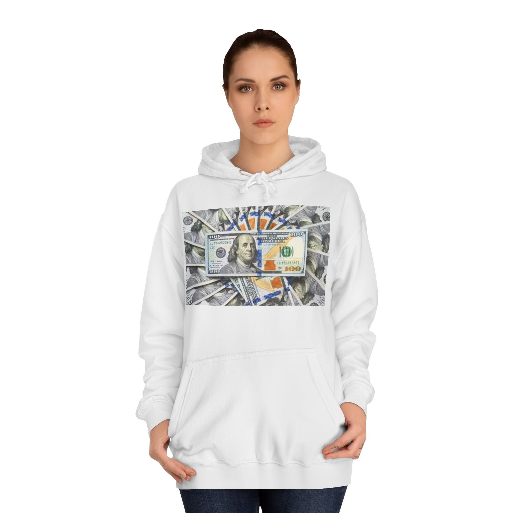 Hundred Dollar Bill Hoodie | Money Graphic Sweatshirt