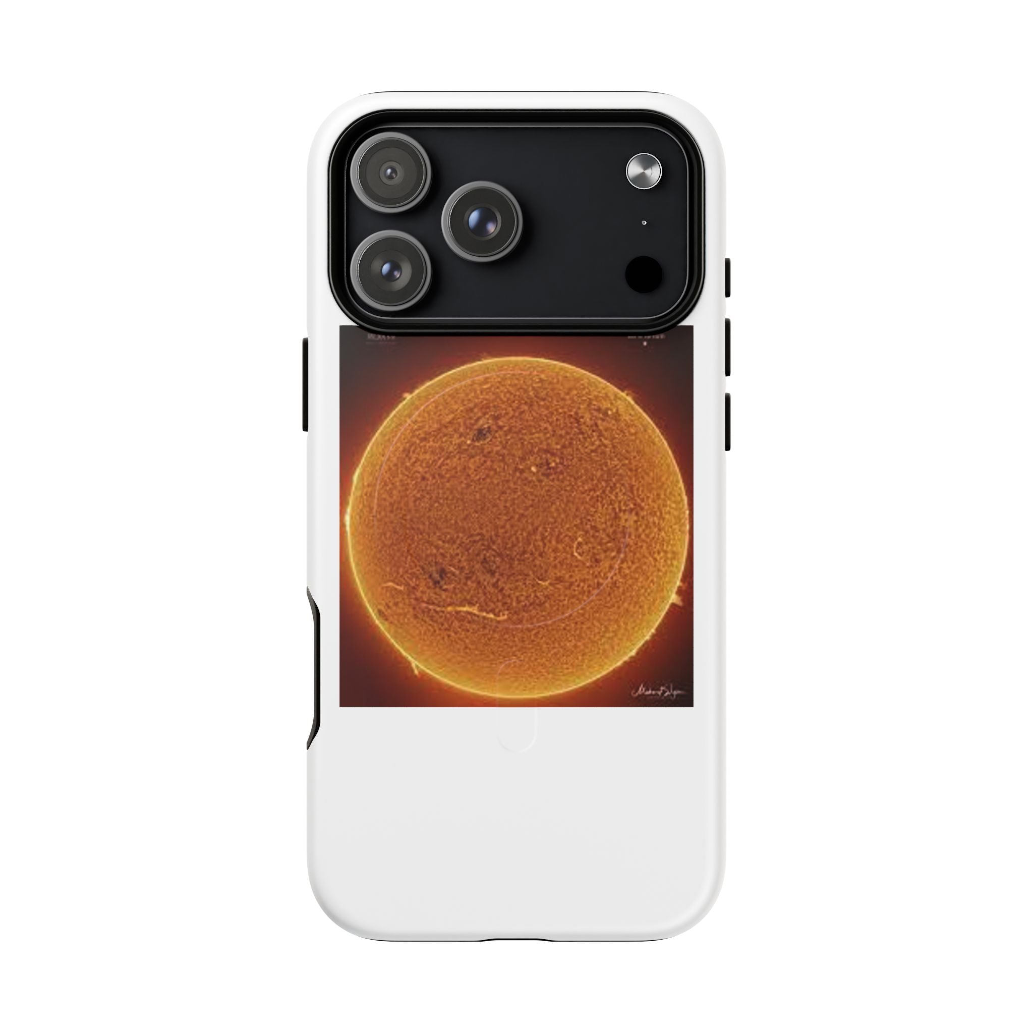 Coque de téléphone illustrée Disque Solaire | Coque magnétique résistante