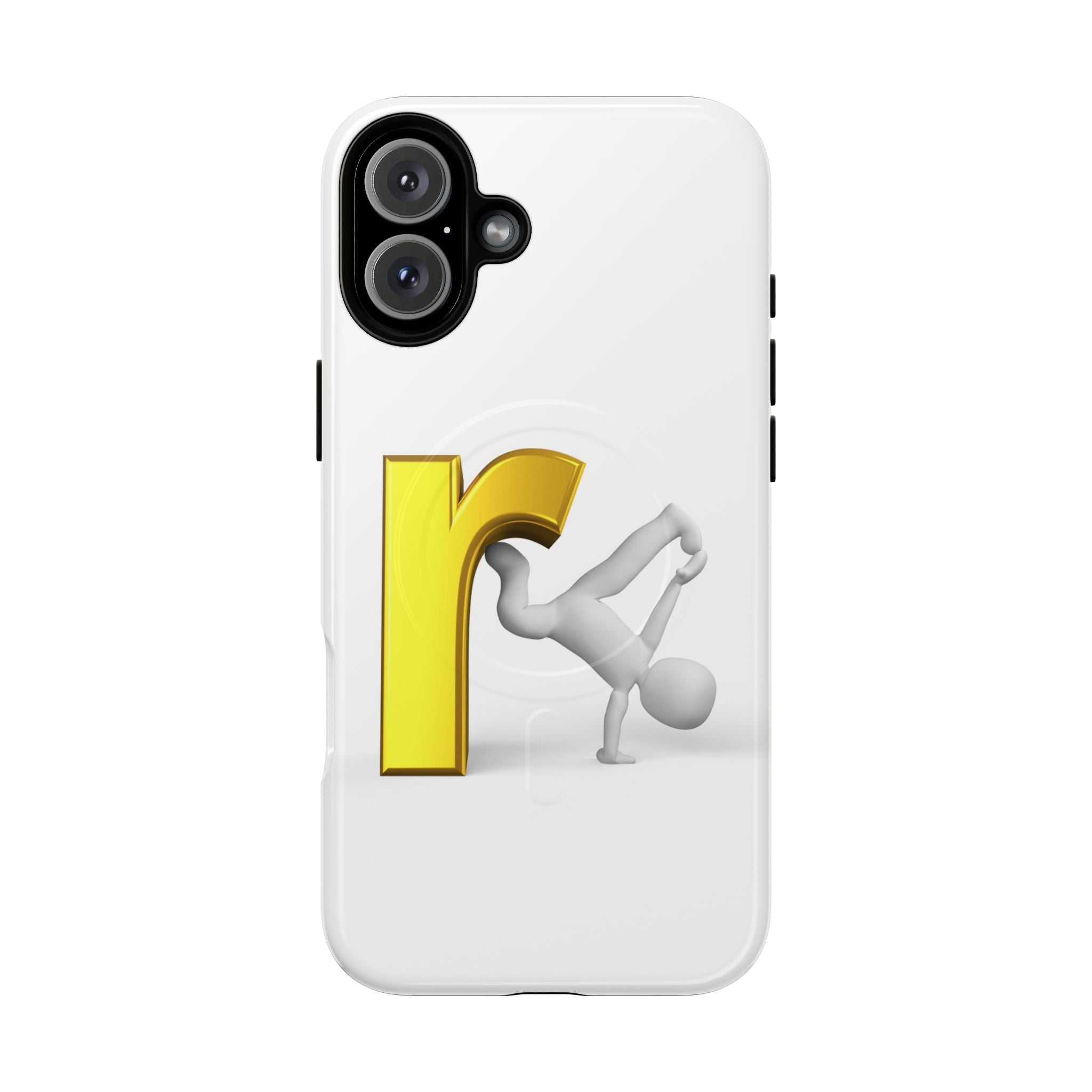 Yellow Letter R Breakdance Phone Case | Tough Magnetic Case