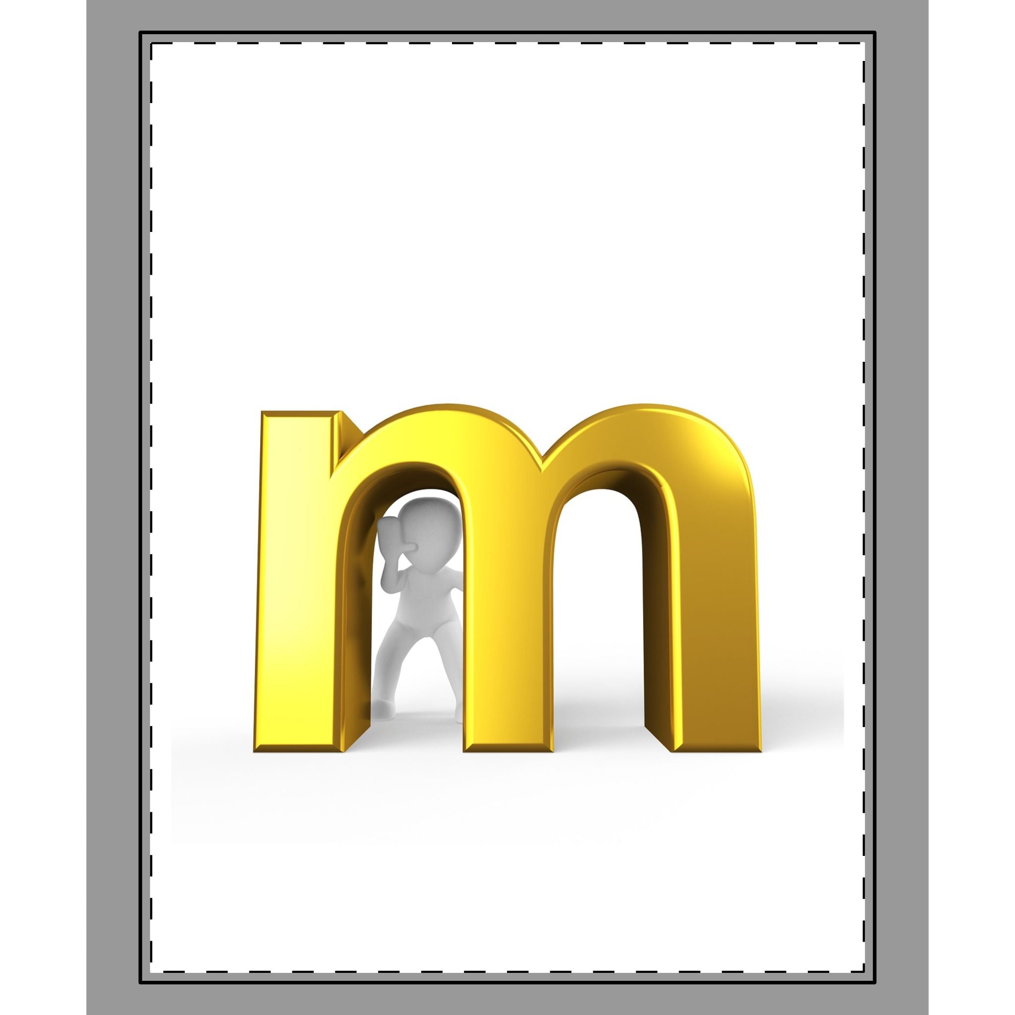 Couvre-lit de style tissé avec monogramme M doré