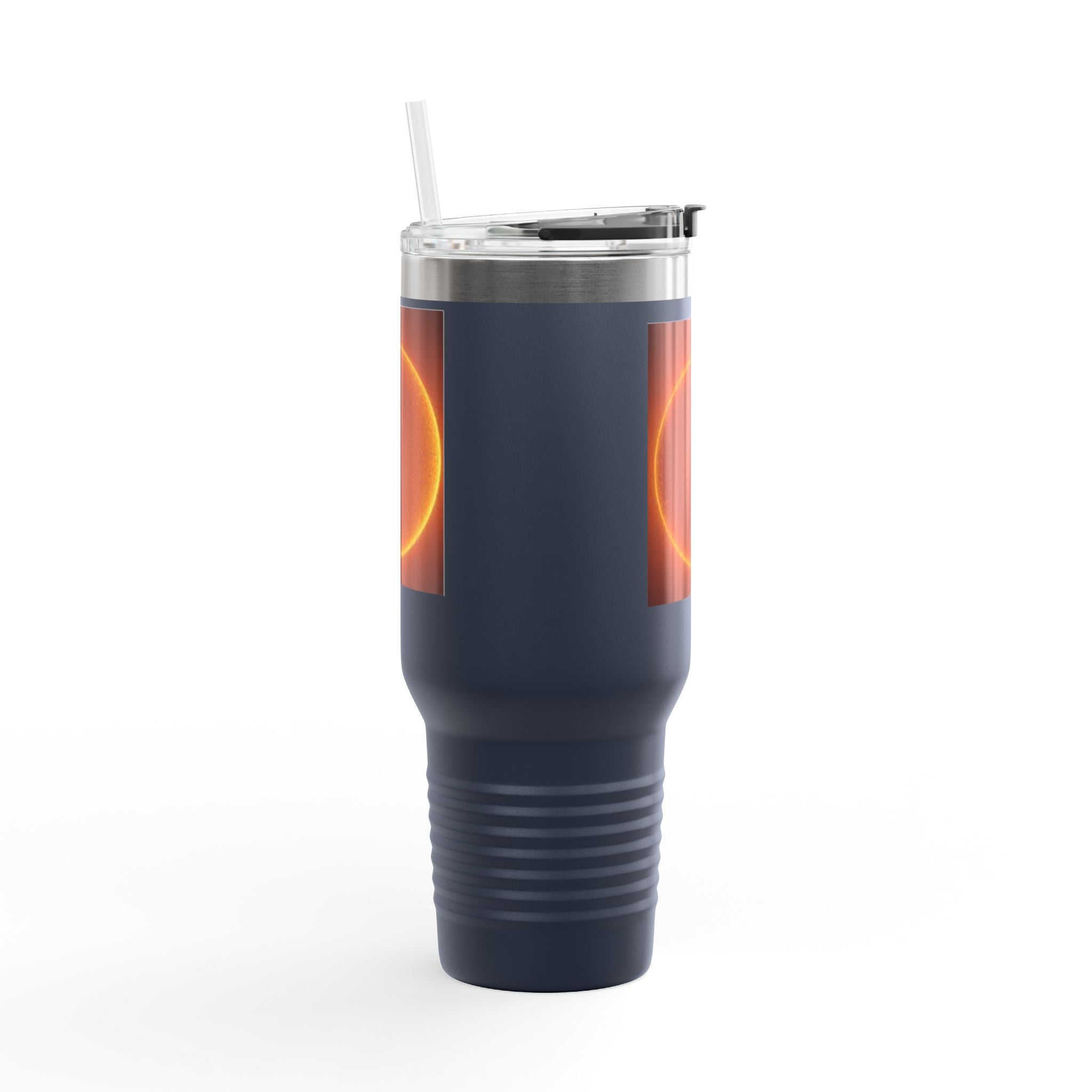 Mug de voyage isolé 40oz Disque solaire lumineux