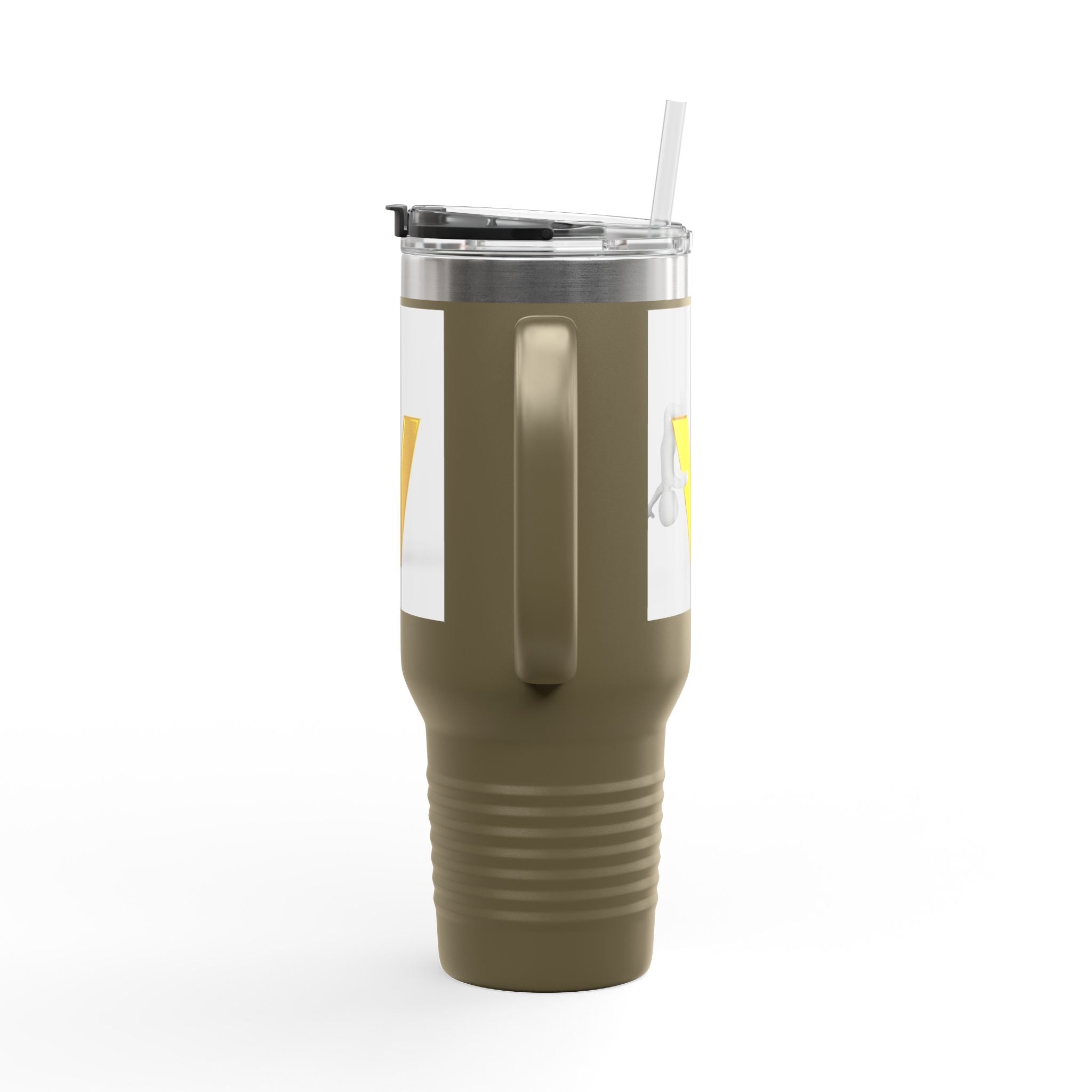Gold Letter V Monogram Travel Mug | 40oz Insulated Tumbler