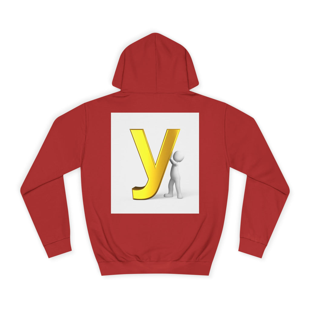 Yellow 3D Letter Y hoodie | Letterman Monogram Initial Sweatshirt