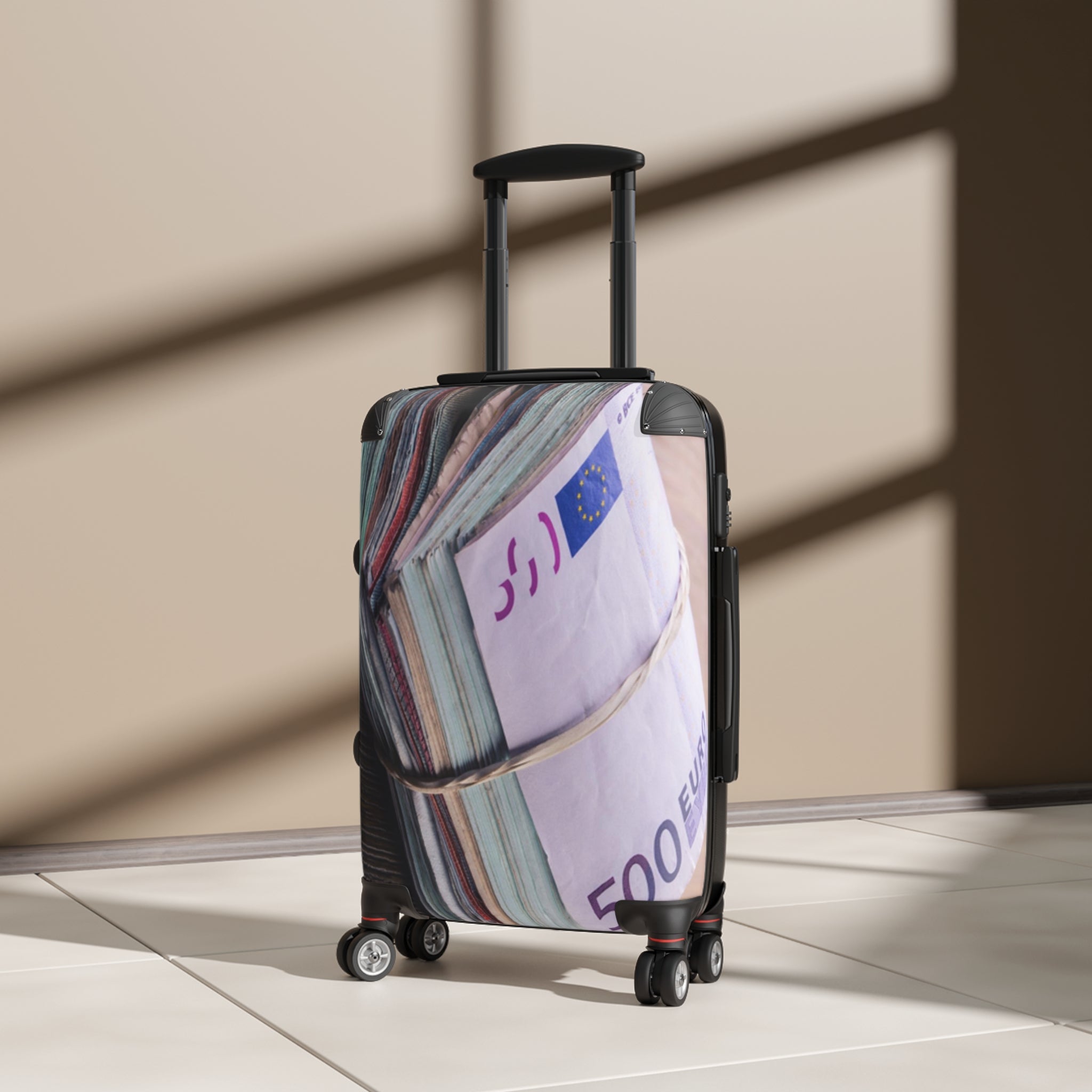 Stack of Euro Banknotes Suitcase
