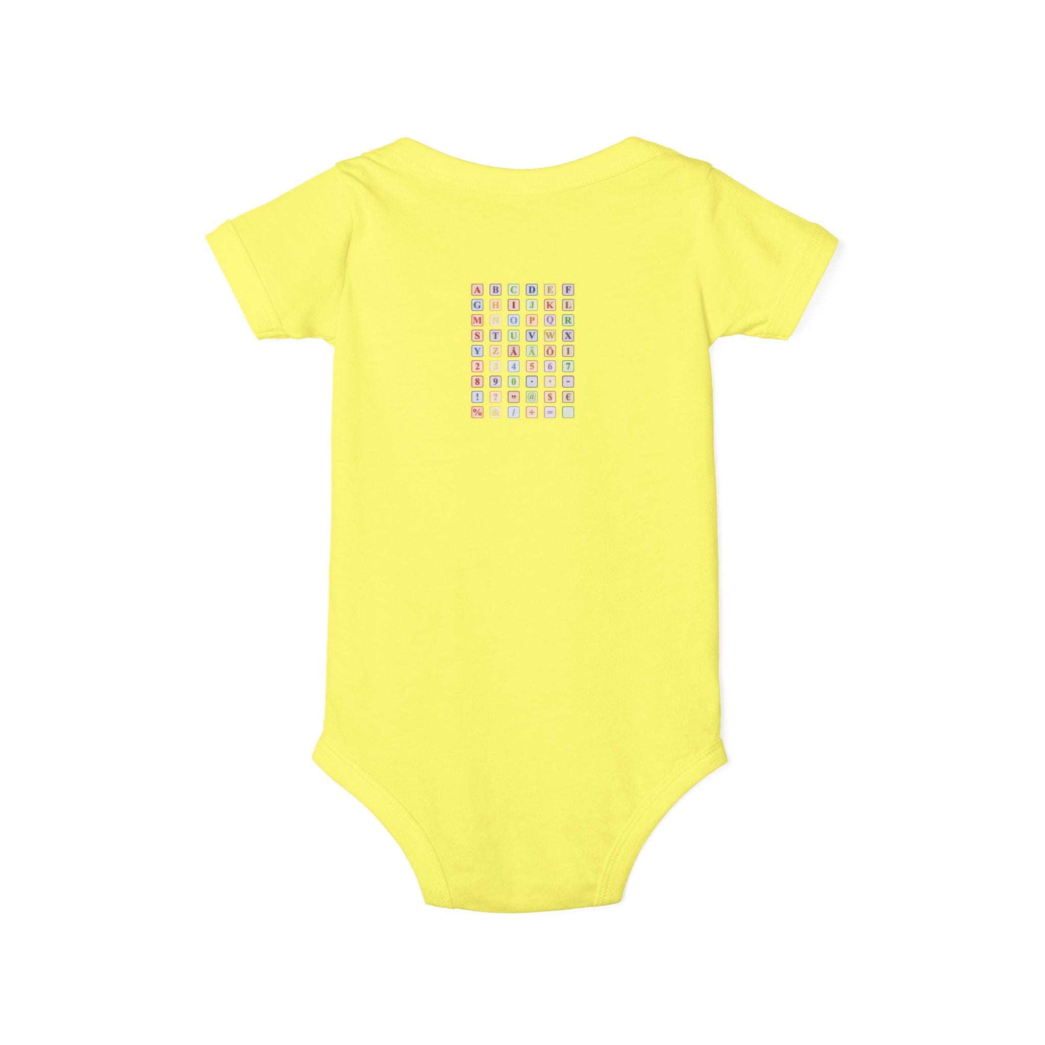 Colorful Alphabet Grid Infant One Piece | Baby Bodysuit