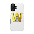 Gold Letter W Monogram Phone Case | Tough Magnetic Case