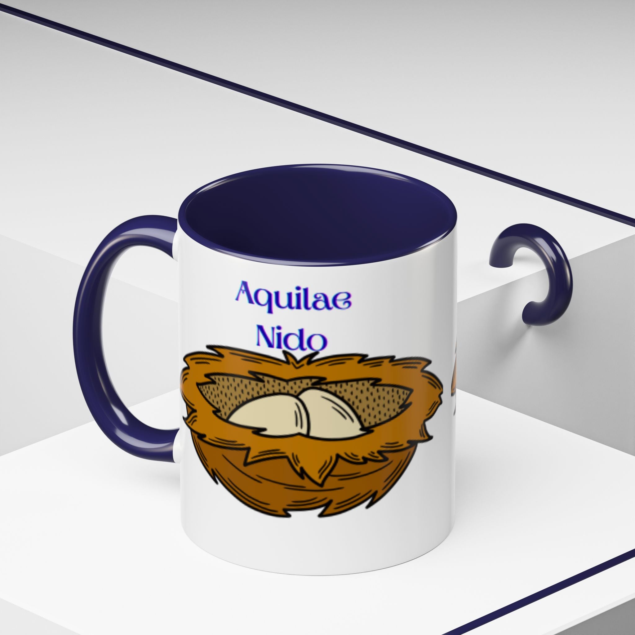 Mug illustré Nid d'Aquilae | Mug à Anse Colorée 11 oz 15 oz