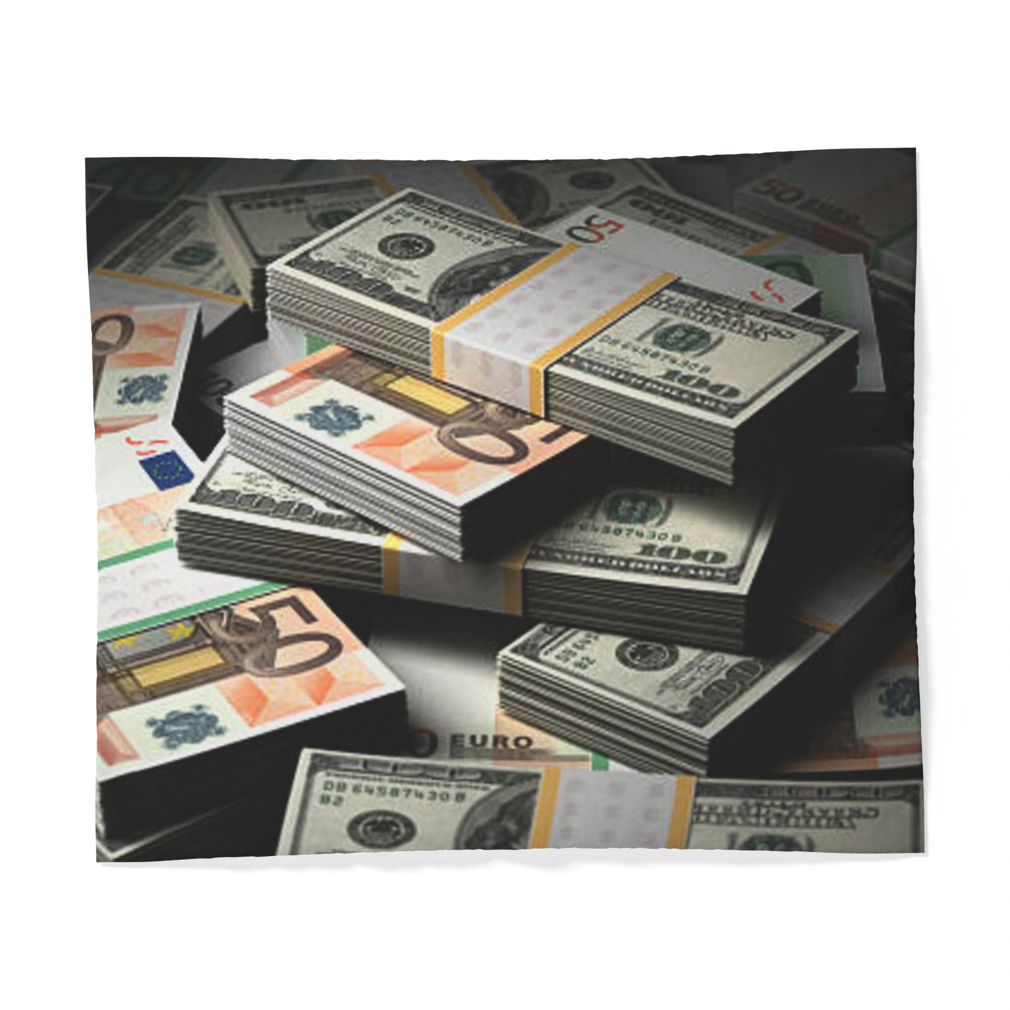 Stacks of Cash Duvet Cover | Money Print Bedding