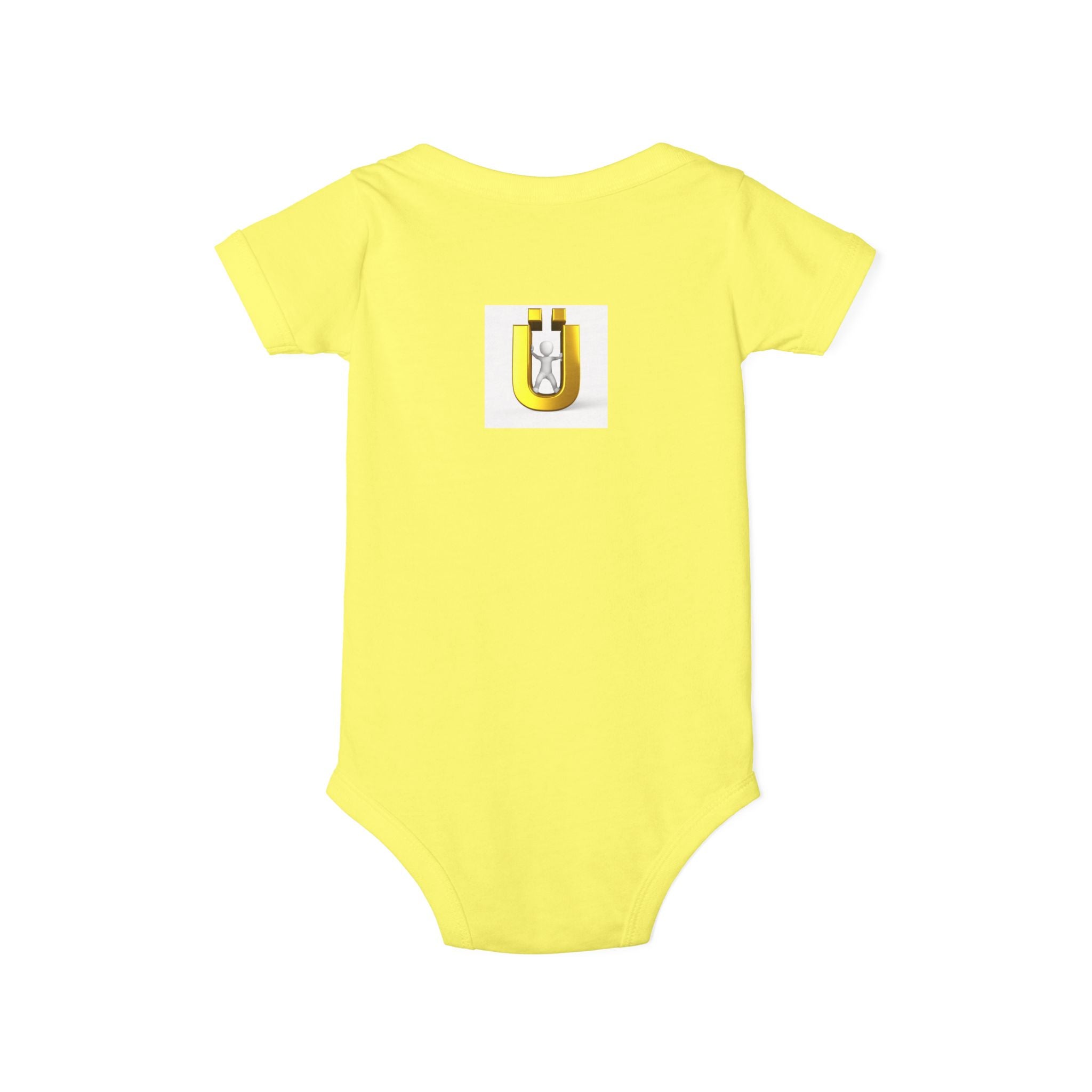 Gold Letter Ü Baby Onesie | Infant Bodysuit Design