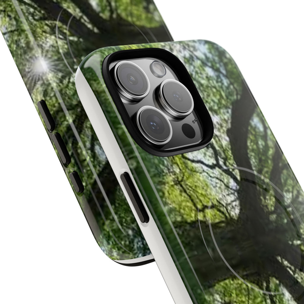 Sunlit Oak Tree Phone Case | Tough Magnetic Case