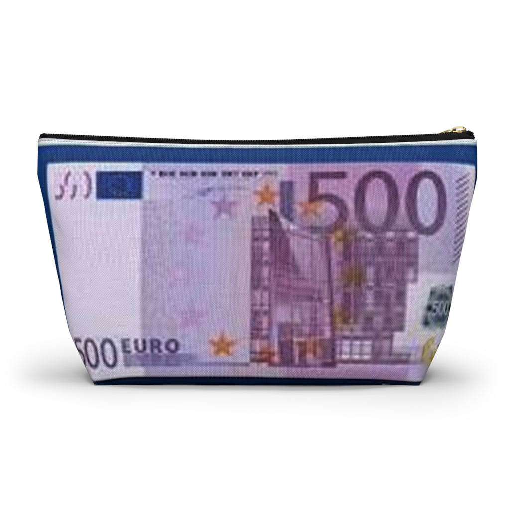 500 Euro Bill Accessory Pouch | Money Print Cosmetic Bag