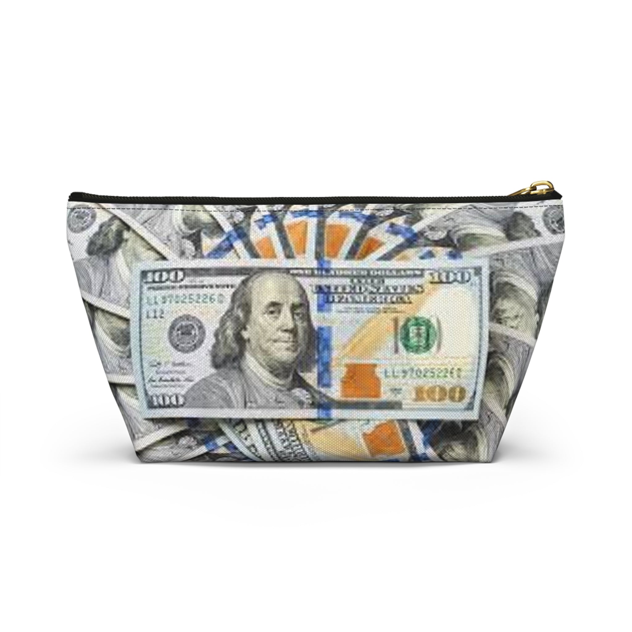 Hundred Dollar Bills Accessory Pouch | Money Print Makeup Bag