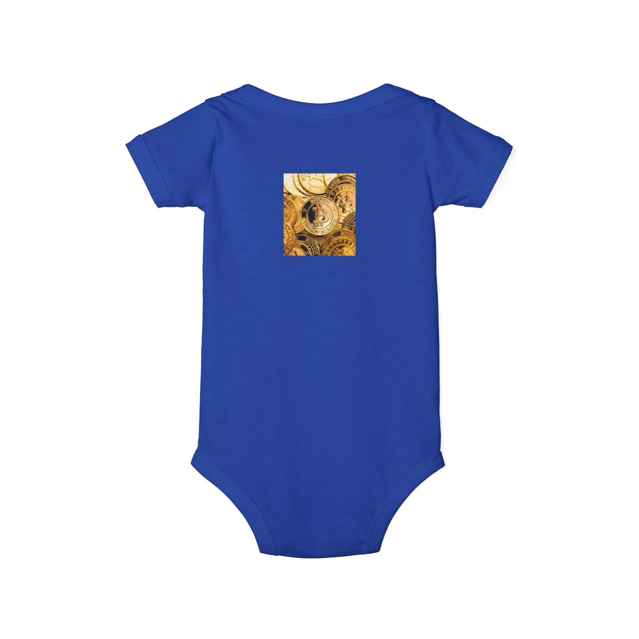 Bitcoin Cryptocurrency Infant One Piece | Floral Nursery Baby Bodysuit