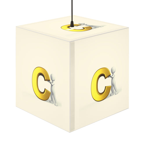 Lampe Cube 3D Lettre C | Veilleuse Alphabet | Décoration Chambre Enfant