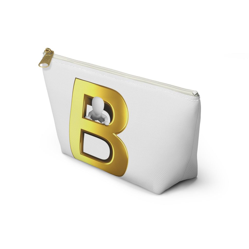 Gold Letter B Initial Accessory Pouch
