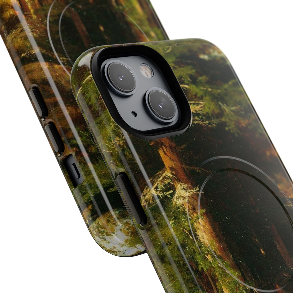 Autumn Forest Path phone case | Magnetic Tough Case, fall landscape art