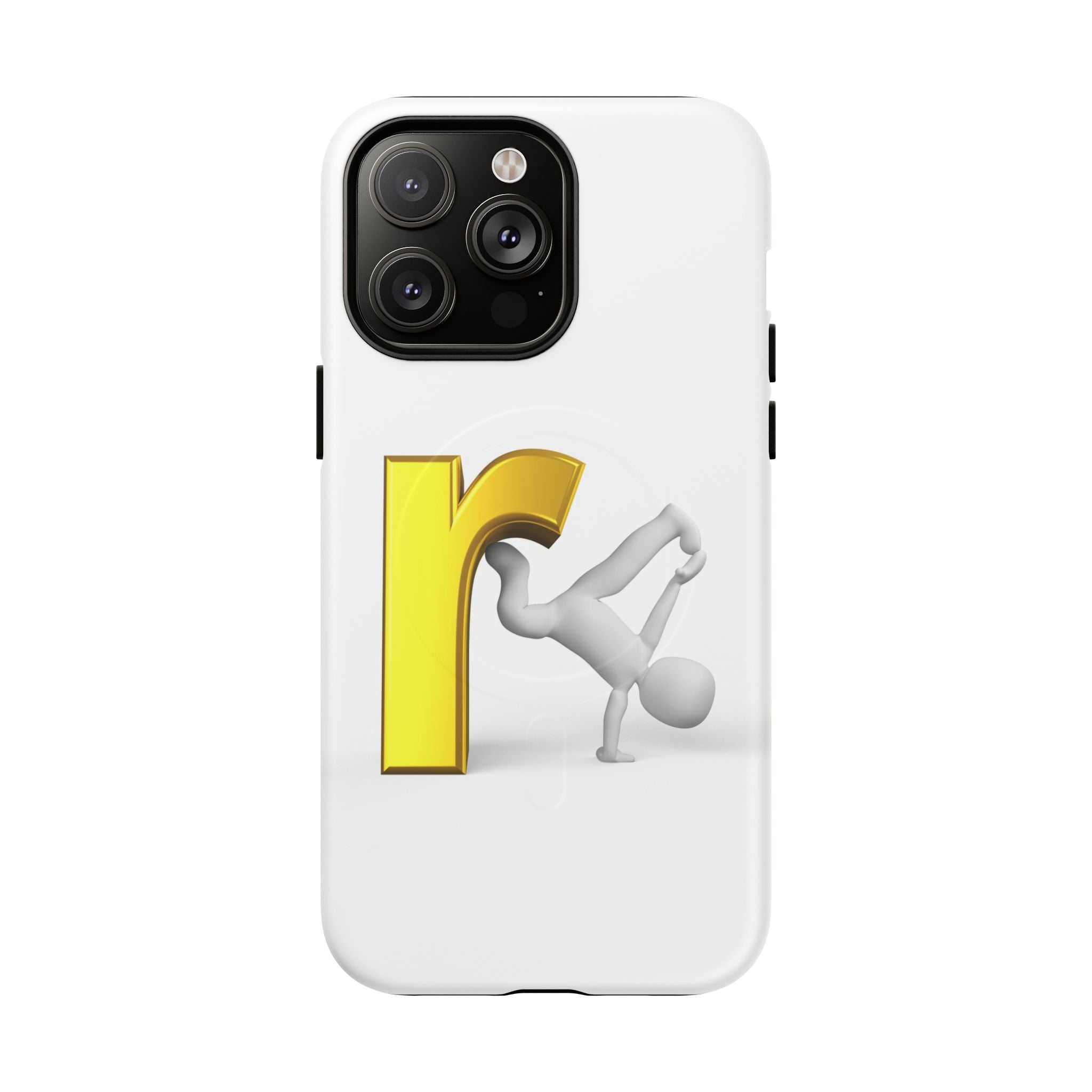 Yellow Letter R Breakdance Phone Case | Tough Magnetic Case